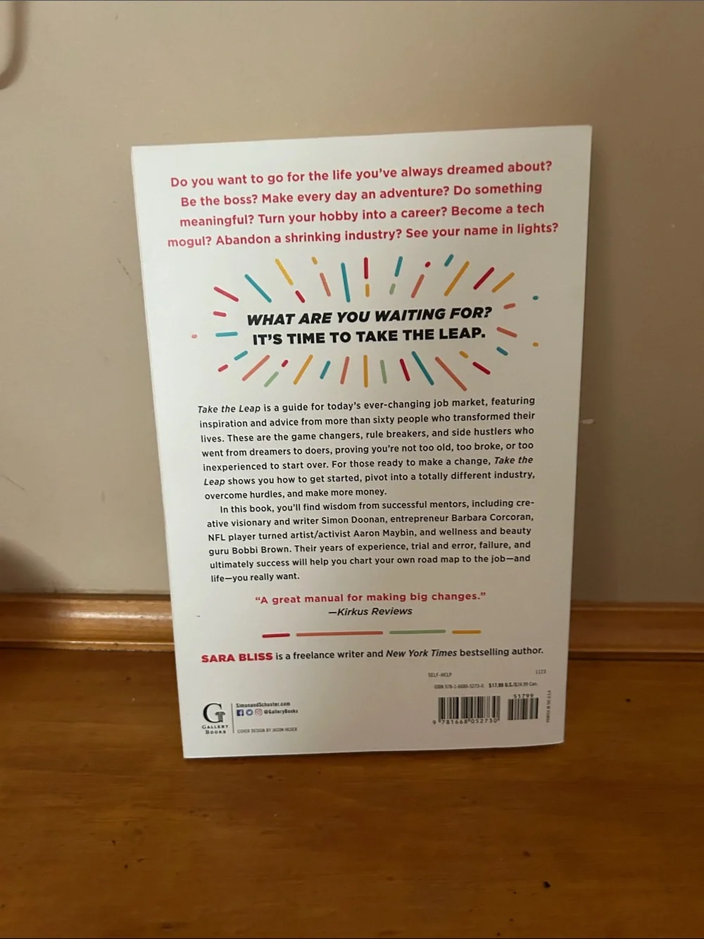 Self help- Take The Leap Wall paperback book